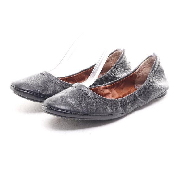 Lucky Brand Women's Leather Ballet Flats โข 7.5 โข Black - Picture 6 of 16